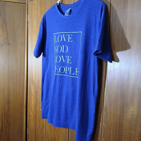 Next Level Apparel /Love God Love People/ Short Sleeve T Shirt /Size M - Picture 3 of 5